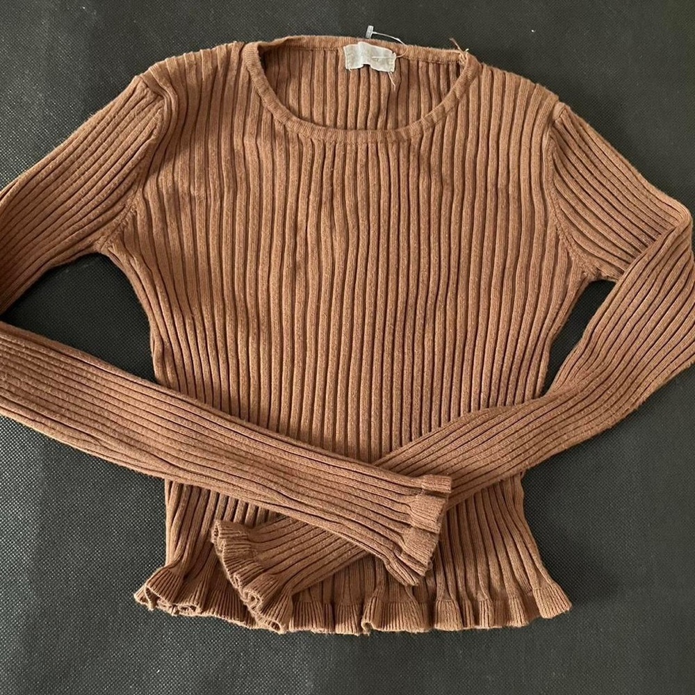 Brown long sweater